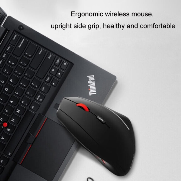 Lenovo Thinkbook Wireless Mouse Ergonomic Design Side Grip Mice