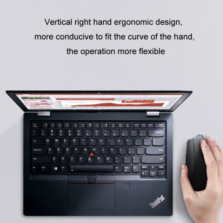 Lenovo Thinkbook Wireless Mouse Ergonomic Design Side Grip Mice