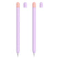 2 Sets 5 In 1 Stylus Silicone Protective Cover + Two-Color Pen Cap + 2 Nib Cases Set