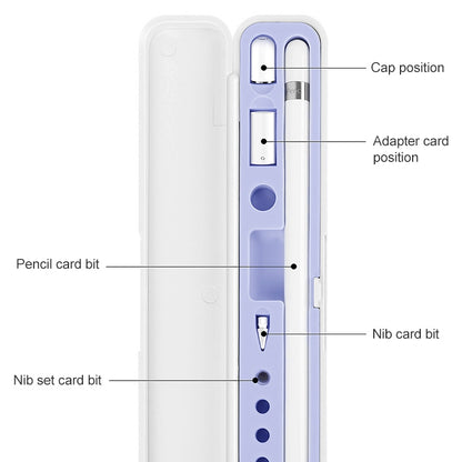 2 PCS Silicone Stylus Storage Box For Apple Pencil 1 / 2
