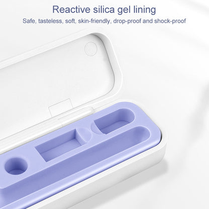 2 PCS Silicone Stylus Storage Box For Apple Pencil 1 / 2, Sky Blue, Night Green, Graphite Black, Tender Green, Cloves Purple, Sea Blue