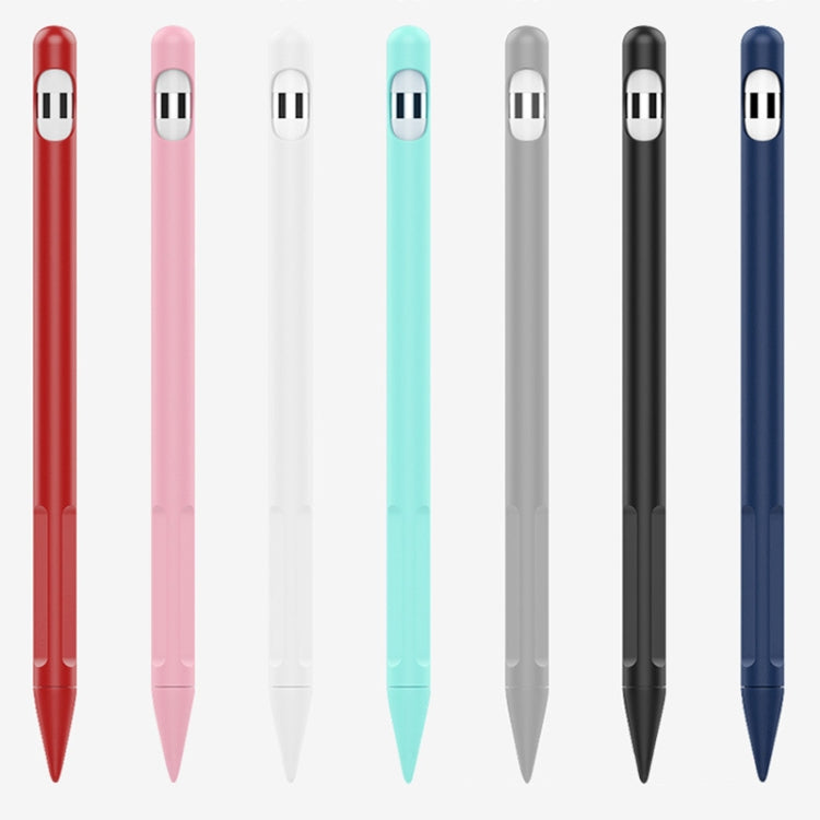 2 Sets 4 In 1 Stylus Silicone Protective Cover + Anti-Lost Rope + Double Pen Nip Cover Set For Apple Pencil 1