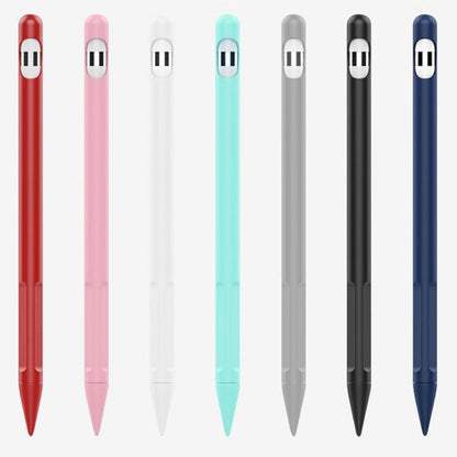 2 Sets 4 In 1 Stylus Silicone Protective Cover + Anti-Lost Rope Set For Apple Pencil 1