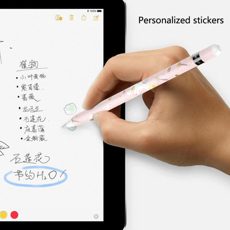 2 PCS 3 in 1 Stylus Frosted Protective Film Sticker Set For Apple Pencil 1