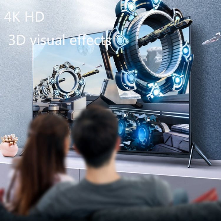 HW-TC01A USB 3.1 Type-C To HDMI Adapter Cable For Computer Phone Projectior, Silver, Black