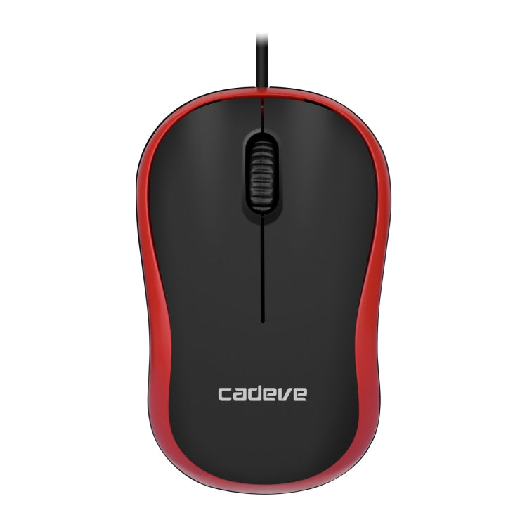 3 PCS Cadeve M220 3 Keys USB Wired Fashion Portable Mouse, Black, Black Gray, Black Red, Black Blue