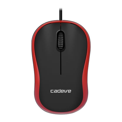 3 PCS Cadeve M220 3 Keys USB Wired Fashion Portable Mouse, Black, Black Gray, Black Red, Black Blue
