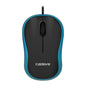 3 PCS Cadeve M220 3 Keys USB Wired Fashion Portable Mouse, Black, Black Gray, Black Red, Black Blue