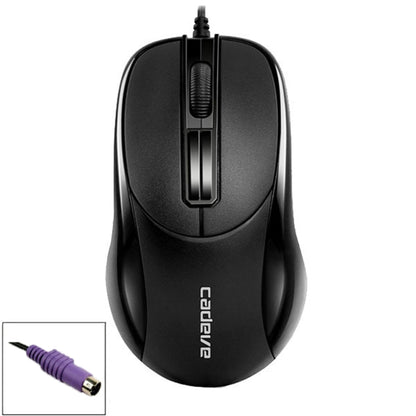 2 PCS Cadeva 006 3 Keys Wired Mouse Household Computer Mouse