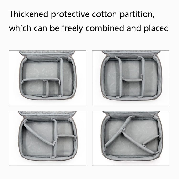 Baona BN-B005 Multi-Function Digital Storage Bag Hard Disk U Disk Earphone Storage Bag, Gray, Black