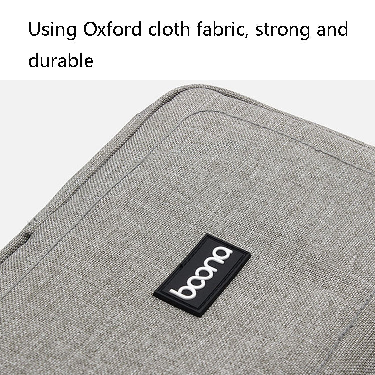 Baona BN-B005 Multi-Function Digital Storage Bag Hard Disk U Disk Earphone Storage Bag, Gray, Black