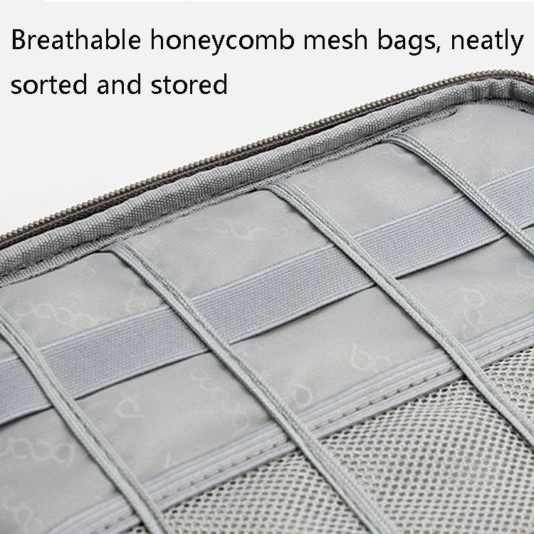 Baona BN-B005 Multi-Function Digital Storage Bag Hard Disk U Disk Earphone Storage Bag, Gray, Black