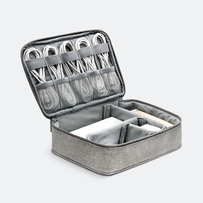 Baona BN-B005 Multi-Function Digital Storage Bag Hard Disk U Disk Earphone Storage Bag, Gray, Black