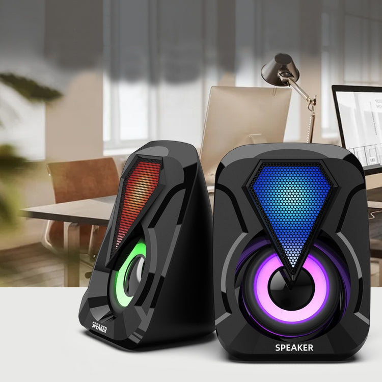 USB Wired Computer Speaker Home Desktop Game Audio