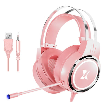 Heir Audio Head-Mounted Gaming Wired Headset With Microphone, X8 Mobile / Notebook Upgrade (Black), X8 Mobile / Notebook Upgrade (Pink), X8 7.1 Sound Upgrade (Stars White), X8 Double Hole Upgrade (Stars White)