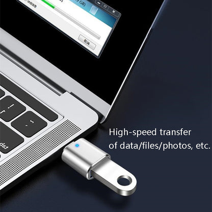 3 PCS USB 3.0 Female to USB-C / Type-C Male OTG Adapte with Indicator Light, 3 PCS with Indicator