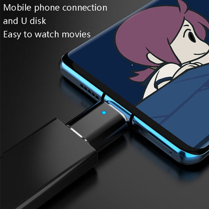 3 PCS USB 3.0 Female to USB-C / Type-C Male OTG Adapte with Indicator Light, 3 PCS with Indicator