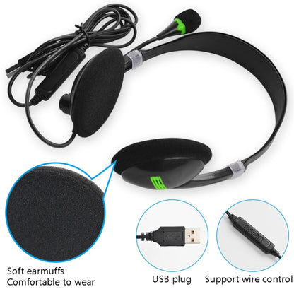 USB440 Universal USB Computer Cable Head Wearable Electricity Music Voice Headphones