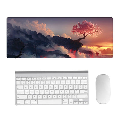 Hand-Painted Fantasy Pattern Mouse Pad, Size:, 300 x 800 x 1.5mm Not Overlocked, 300 x 800 x 2mm Seaming, 300 x 800 x 3mm Seaming, 300 x 800 x 4mm Seaming