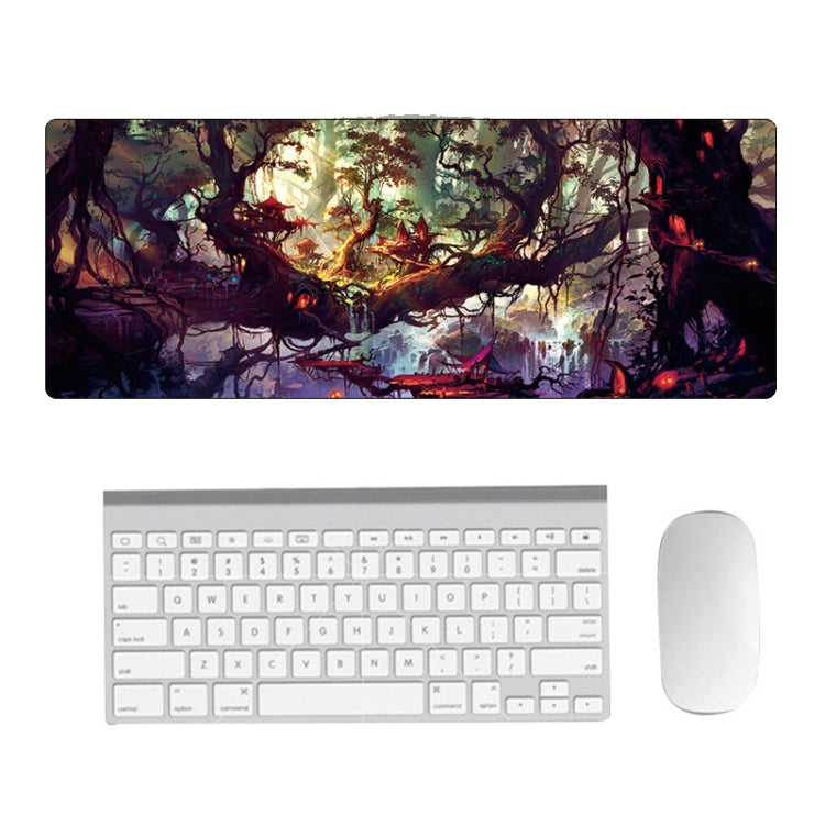 Hand-Painted Fantasy Pattern Mouse Pad, Size:, 300 x 800 x 1.5mm Not Overlocked, 300 x 800 x 2mm Seaming, 300 x 800 x 3mm Seaming, 300 x 800 x 4mm Seaming