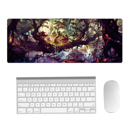 Hand-Painted Fantasy Pattern Mouse Pad, Size:, 300 x 800 x 1.5mm Not Overlocked, 300 x 800 x 2mm Seaming, 300 x 800 x 3mm Seaming, 300 x 800 x 4mm Seaming