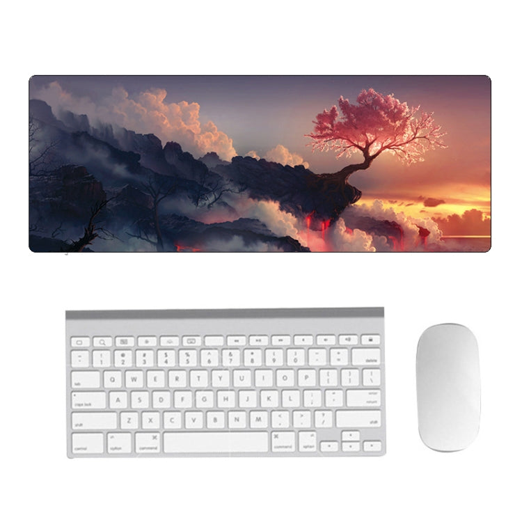Hand-Painted Fantasy Pattern Mouse Pad, Size:, 300 x 800 x 1.5mm Not Overlocked, 300 x 800 x 2mm Seaming, 300 x 800 x 3mm Seaming, 300 x 800 x 4mm Seaming