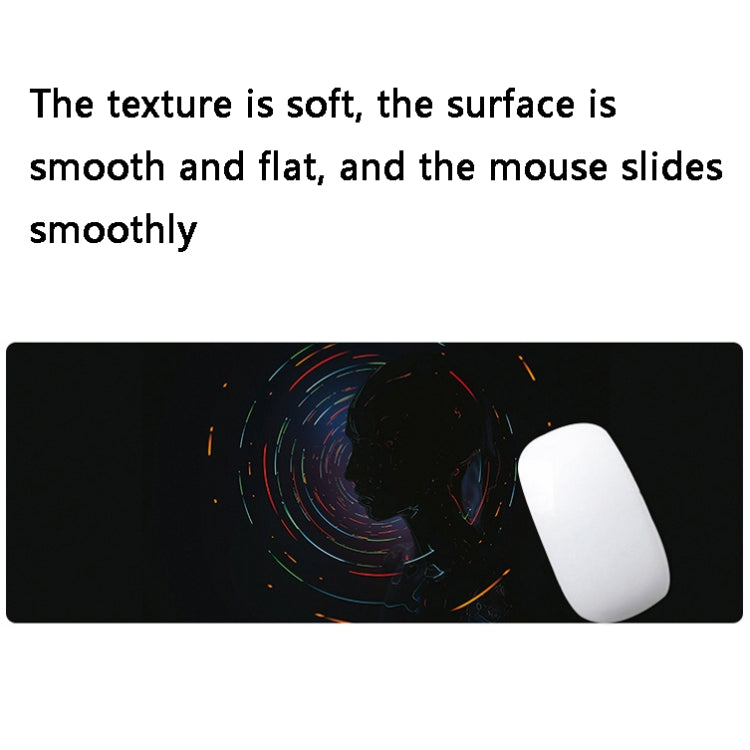 Hand-Painted Fantasy Pattern Mouse Pad, Size:, 300 x 800 x 5mm Seaming, 400 x 900 x 1.5mm Not Overlocked, 400 x 900 x 2mm Seaming, 400 x 900 x 3mm Seaming