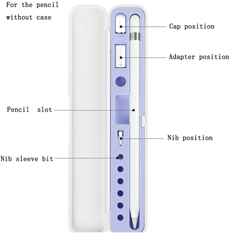 Capacitor Pen And Accessory Storage Box For Apple Pencil 1 / 2