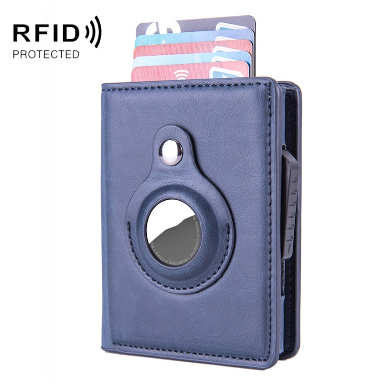 RFID Automatic Pop-Up Card Holder Multi-Function Locator Wallet For AirTag