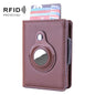 RFID Automatic Pop-Up Card Holder Multi-Function Locator Wallet For AirTag