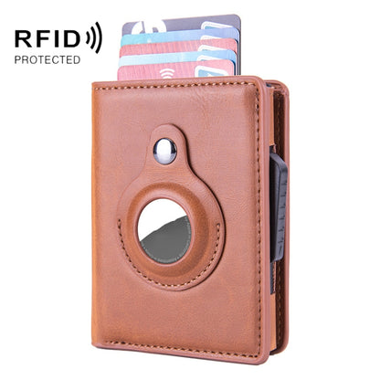 RFID Automatic Pop-Up Card Holder Multi-Function Locator Wallet For AirTag