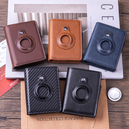 RFID Automatic Pop-Up Card Holder Multi-Function Locator Wallet For AirTag