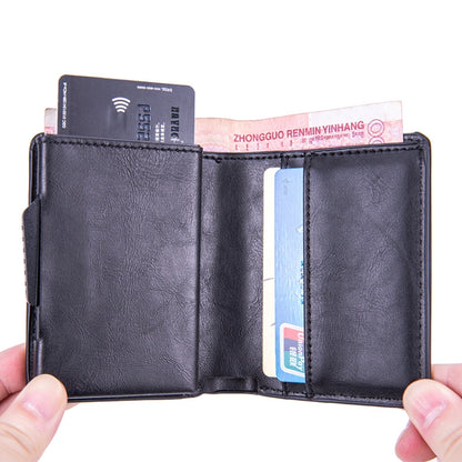 RFID Automatic Pop-Up Card Holder Multi-Function Locator Wallet For AirTag