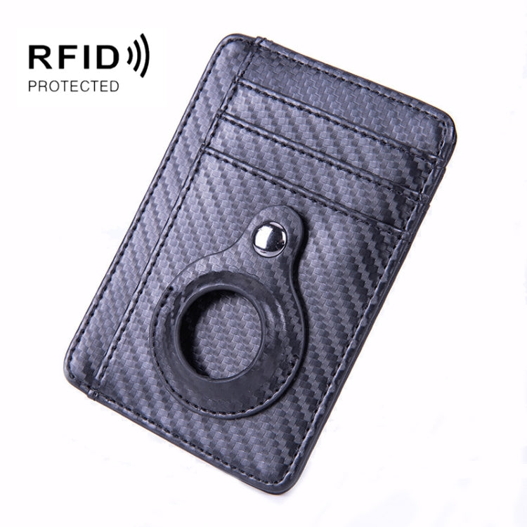 RFID PU Anti-Theft Card Holder Thin Tracker Card Holder For Airtag