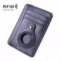 RFID PU Anti-Theft Card Holder Thin Tracker Card Holder For Airtag