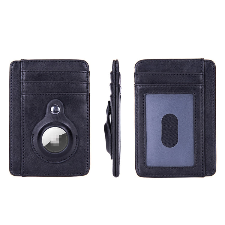 RFID PU Anti-Theft Card Holder Thin Tracker Card Holder For Airtag