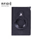 Lizard Pattern RFID Anti-Theft Card Holder With Tracker Hole For Airtag