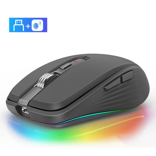 Fmouse M303 2400DPI Bluetooth&2.4G Dual Modes Rechargeable RGB Mouse