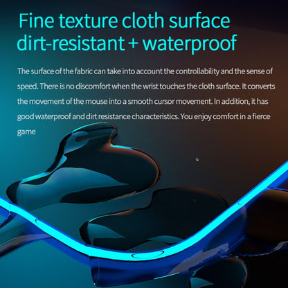 K9186 Multifunctional RGB Lighting Mouse Pad With Wireless Charger