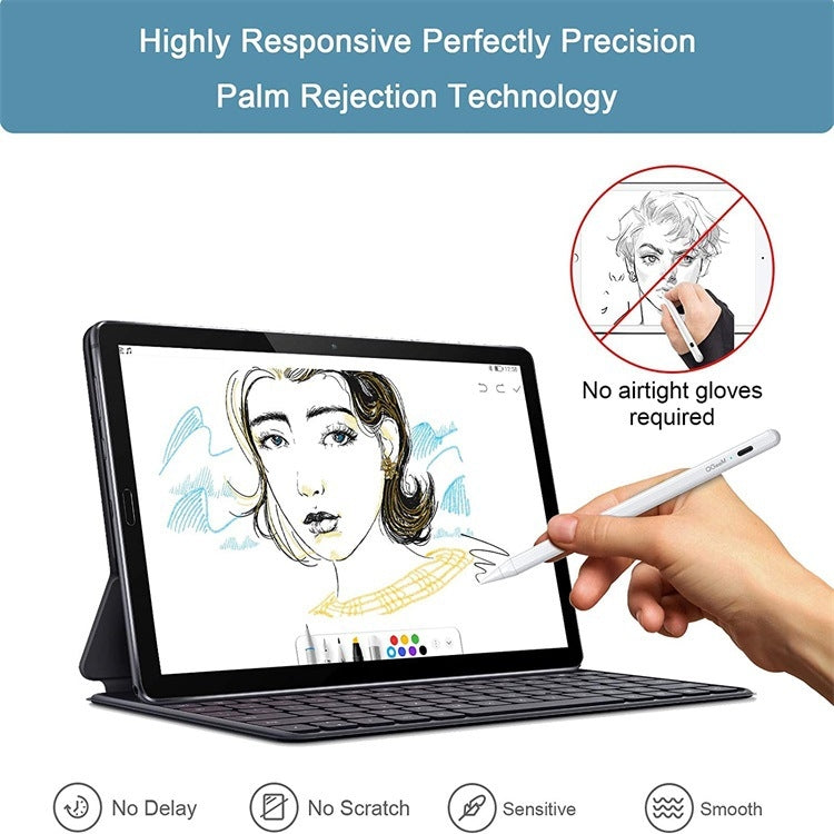 QGeeM ID706 Anti-mistouch Rechargeable Active Stylus for iPad