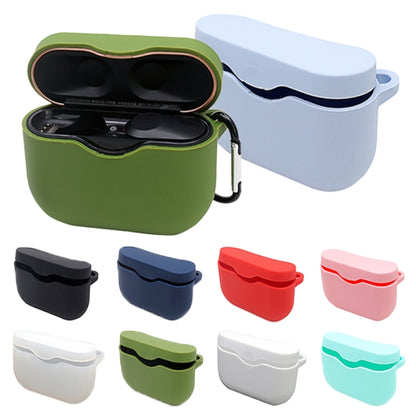 2 PCS Bluetooth Earphone Silicone Protective Cover with Hook For Sony WF-1000XM3, Pink, Mint Green, Transparent, Green, Lavender Purple