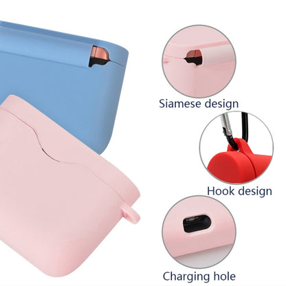 2 PCS Bluetooth Earphone Silicone Protective Cover with Hook For Sony WF-1000XM3, Pink, Mint Green, Transparent, Green, Lavender Purple