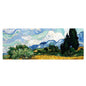 Am002 Large Oil Painting Desk Rubber Mouse Pad, 300x800x5mm Stitched Edges, 400x900x4mm Stitched Edges