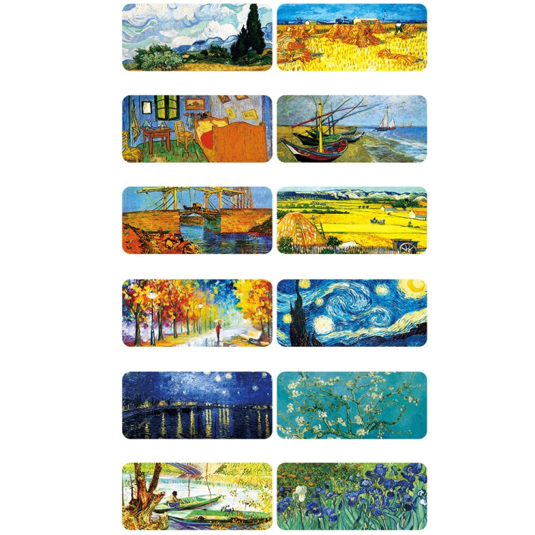 Am002 Large Oil Painting Desk Rubber Mouse Pad, 300x800x5mm Stitched Edges, 400x900x4mm Stitched Edges