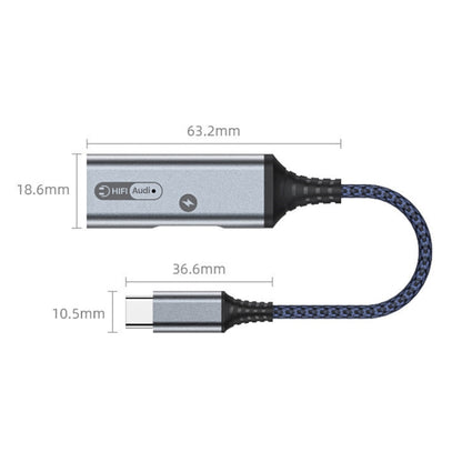 MH338A Dual Type-c / USB-c Adapter Cable Mobile Phone Live Audio Charging Cable, MH338A (Gray), MH338A (Black)