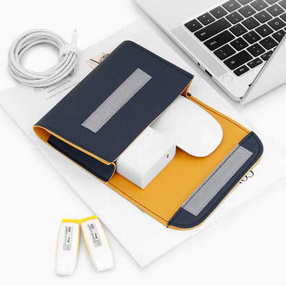 Baona BN-Q009 Small Leather Mouse Charger Storage Bag