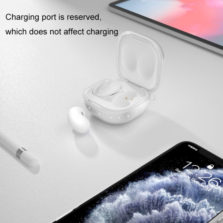 Bluetooth Earphone TPU Flash Powder Protective Case For Samsung Galaxy Buds2/Pro/Live, Glitter Transparent, Glitter Black