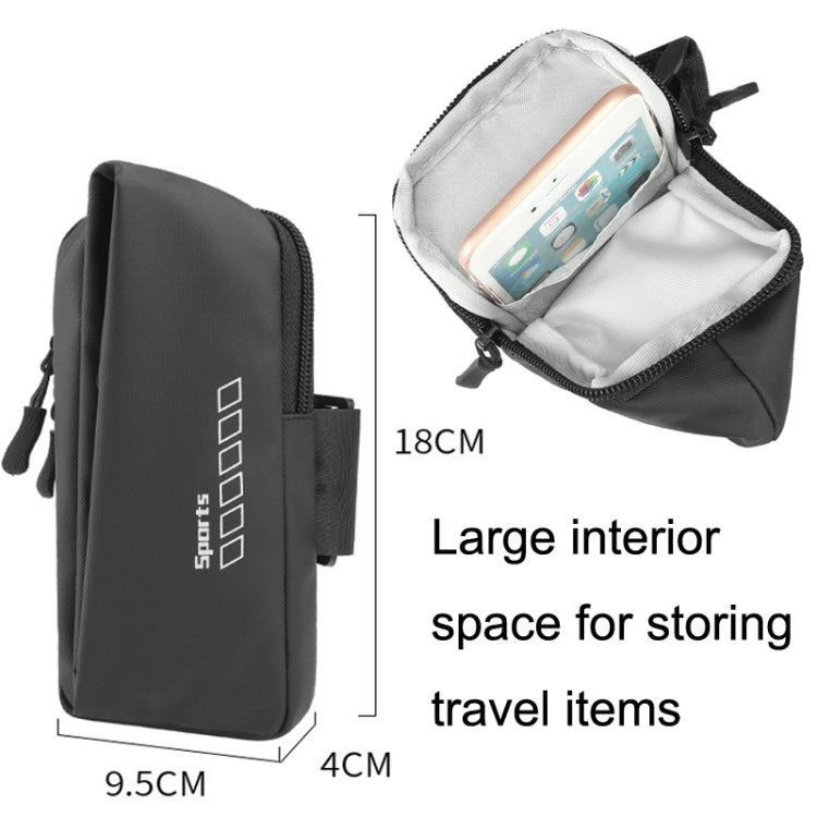 x3026 Running Waterproof Mobile Phone Arm Bag Outdoor Cycling Mobile Phone Bag, White, Black, Pink, Grey