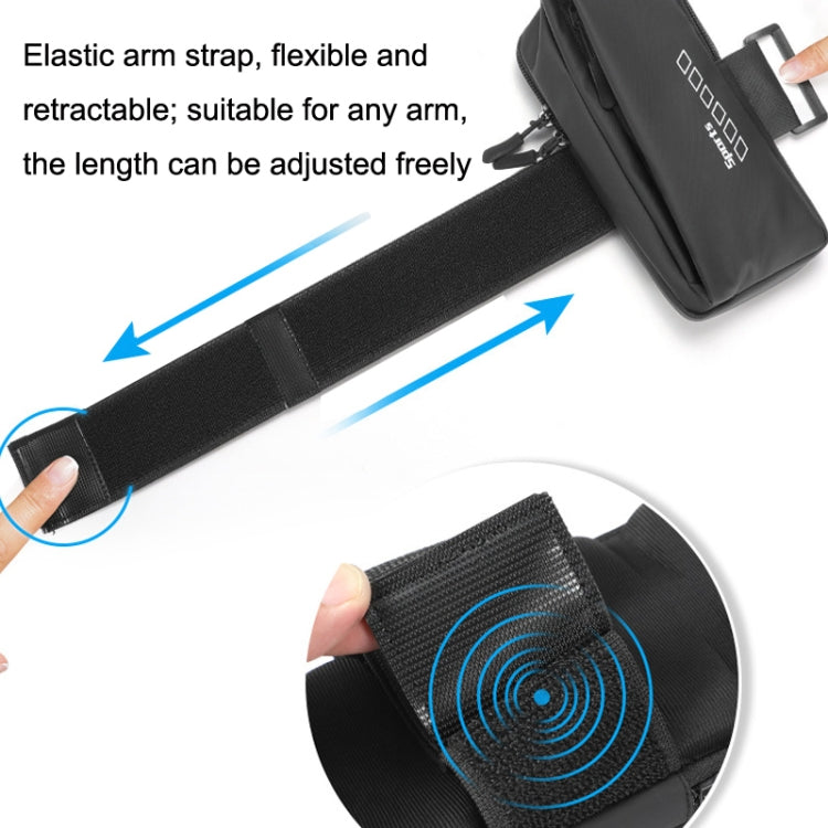 x3026 Running Waterproof Mobile Phone Arm Bag Outdoor Cycling Mobile Phone Bag, White, Black, Pink, Grey