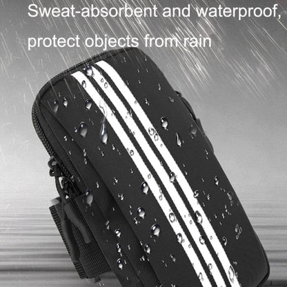 Outdoor Sports Running Mobile Phone Arm Bag Fitness Wrist Bag, Blue, Black, Orange, Grey, Pink